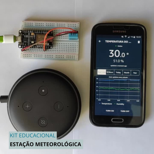 Kit Iot Iniciante Estação Meteorológica C/ Nodemcu +tutorial