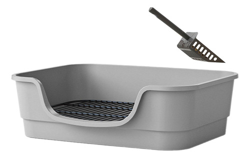 Caja De Arena Abierta En Forma De U Delantera Rebajada, Gris