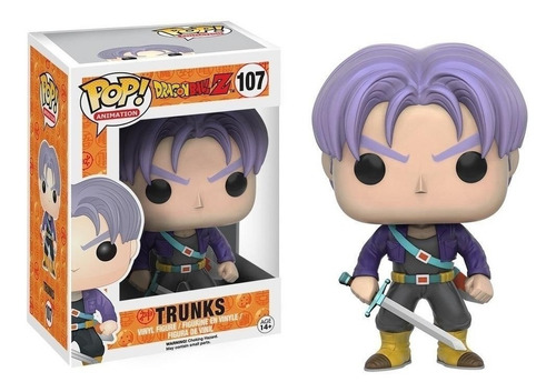 Funko Pop Trunks 107 Dragon Ball Z Figura Original Educando