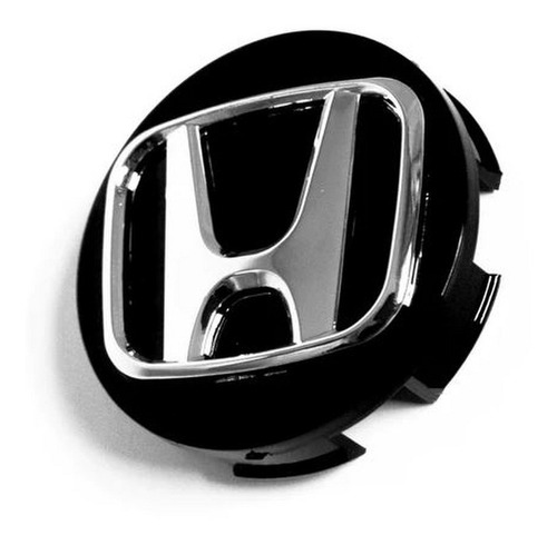Centro De Llantas Honda Civic Si Color Negro Logo H Cromado Cromada Tapa De Llanta Exs Lxs Accord Crv