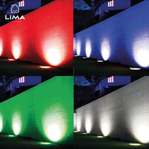 Imagen 6 de 9 de Reflector Led Rgb 30w Exterior 16 Colors Control Remoto Ip65