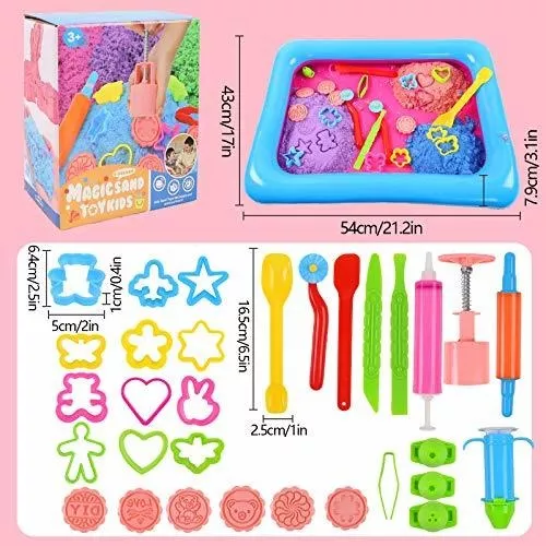 3 otters Toddler Paint Set, 21pcs Paint Tools for Kids Washable