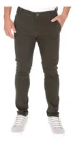 Comprar Pantalon Casual De Gabardina Stretch Para Hombre Skinny Moda