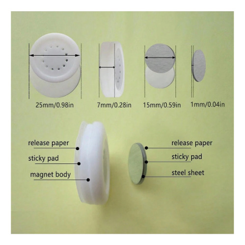 Ganchos Soportes Magneticos (set 2 Piezas)