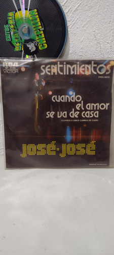 José José Sentimientos Disco De Vinil De 45 Rpm Lp 