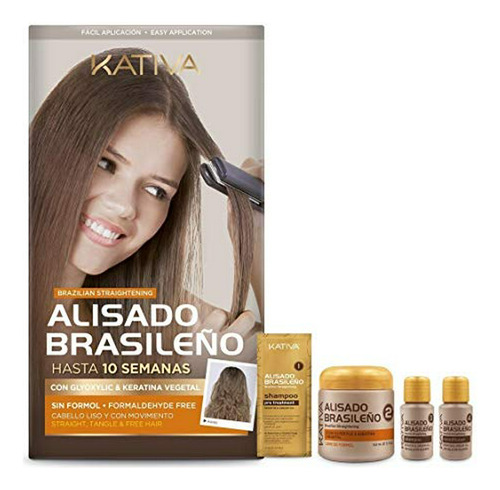 Pack Kativa Alisado Brasileño Con Keratina Vegetal - Libre D