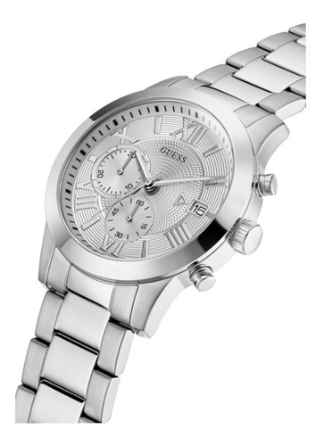 Guess Classic Chronograph Silver Dial Men's Watch W0668g7