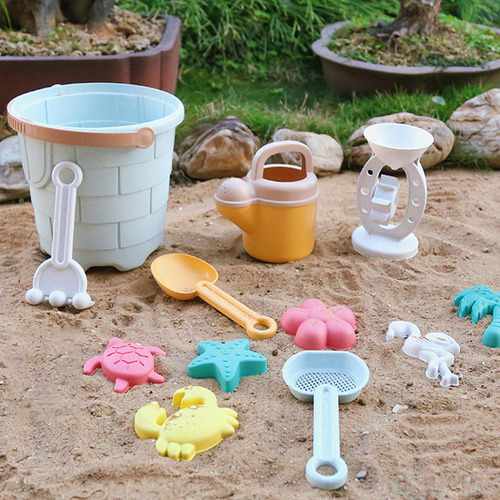 Juguetes De Playa Con Castillo De Arena, Kit De Pala De Azul