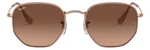 Comprar Lente De Sol Ray-ban Hexagonal 0rb3548n Unisex Hexagonal Rojo Pink Gradient Brown Copper Copper