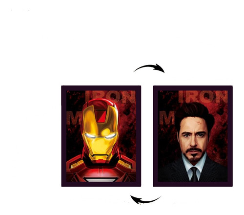 Iron Man Cuadro 3d Lenticular