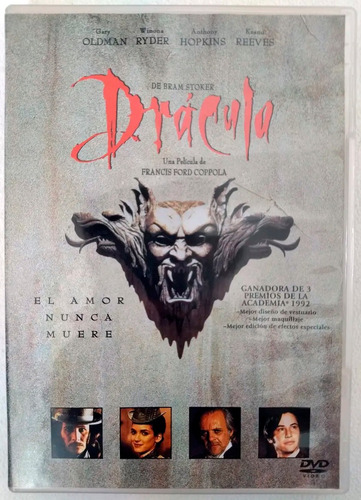 Dracula Bram Stoker Dvd Película Francis Ford Coppola 1992