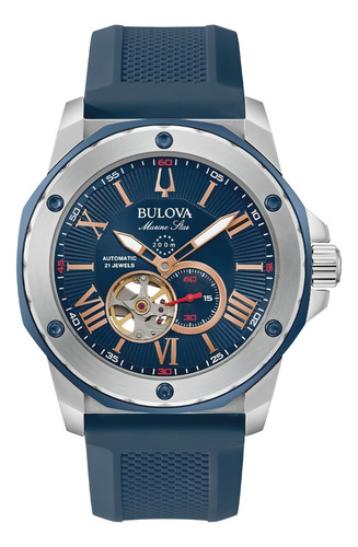 Relógio masculino Bulova Marine Star 98a282 Original e-W