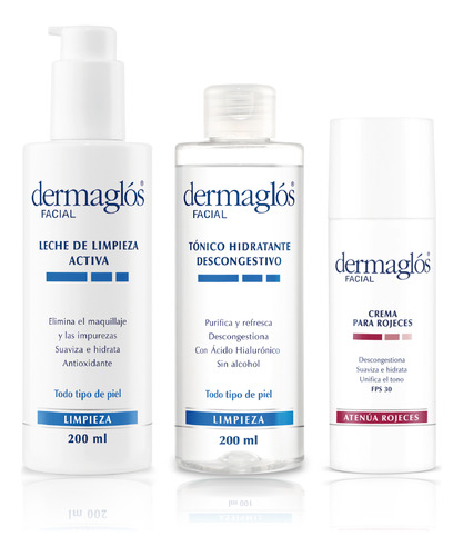 Dermaglós Combo Rutina Facial Para Piel Enrojecida