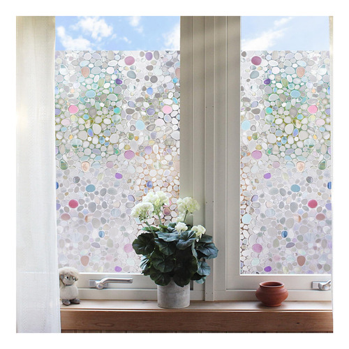 Sunbaby Rainbow Window Film Privacidad: Película Adhesiva 3d