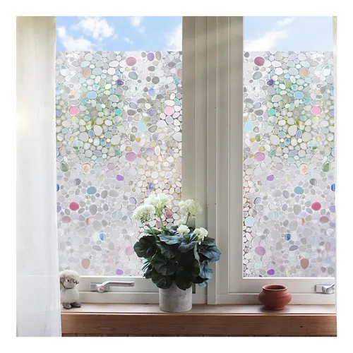Sunbaby Rainbow Window Film Privacidad: Película Adhesiva 3d