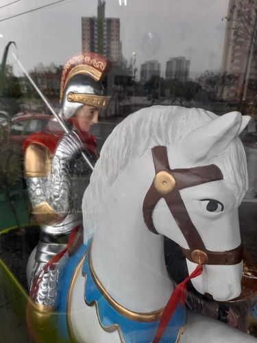 Imagem São Jorge 120 Cm Gesso Resinado * G R A N D E *