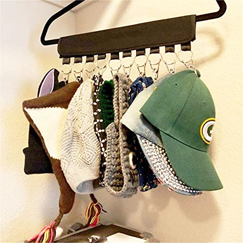 Organizador De Sombreros Con 10 Clips Para Colgar Gorros