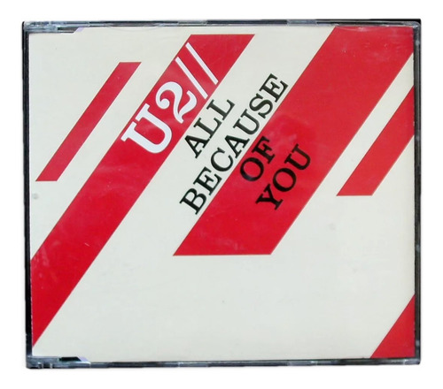 U2 - All Because Of You - Cd Promo Uk - Single Mix