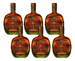 Caja De 6 Whisky Buchanans 18 Años 750 Ml