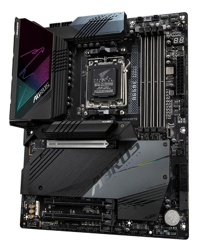 Placa Mãe Gigabyte B650e Aorus Master Wi-fi Am5 Atx Ddr5 Cor Preto