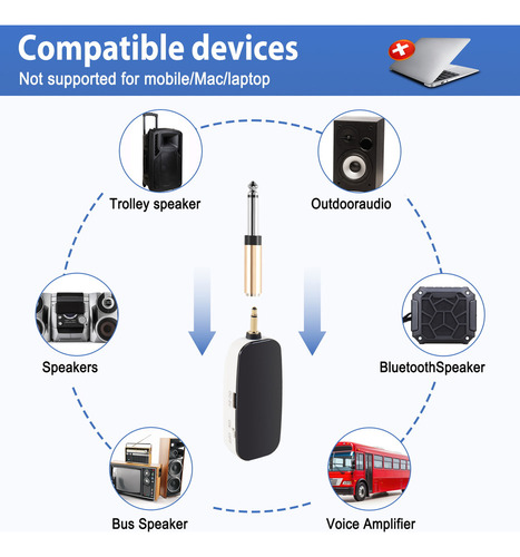 Nuevo Micrófono Inalámbrico Portátil 2 En 1 Professional -we