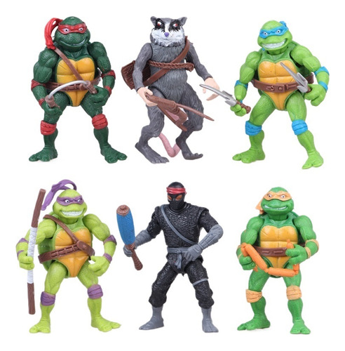 Muñecas Tortugas Ninja Mutantes Adolescentes 6 Modelos