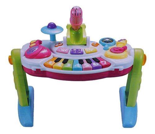 Imagen 2 de 7 de Piano De Mesa Didáctico Primera Infancia Con Luz Y Sonido