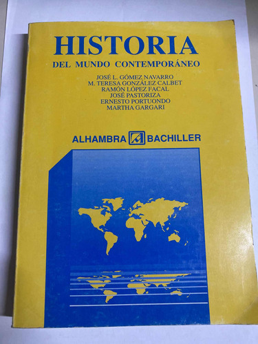 Libro Historia Del Mundo Contemporáneo Alhambra Bachiller
