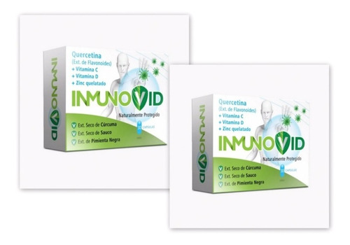 Inmunovid (quercetina + Vit D + Vit C + Zinc) X 2 Cajas