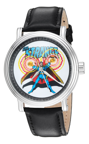 Reloj Marvel Dr. Strange De Cuarzo Para Hombre Vintage Negro