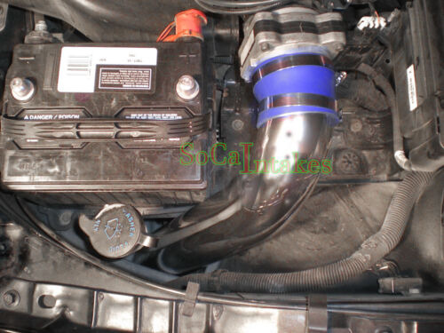 Blue 2pc Cold Air Intake Kit For 1999-05 Pontiac Grand A Ttz