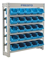 Comprar Kit Estante Gaveteiro Organizador 25 Gavetas Nº3 Azul Presto no Mercado Livre