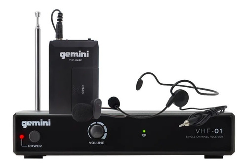 Microfono Inalambrico Gemini Vhf-01l Vincha Headset Nuca