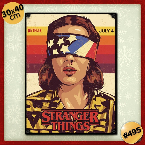 Imagen 1 de 2 de #495 - Cuadro Vintage 30 X 40 - Stranger Things Poster 