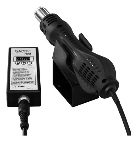 Soldadora Gadnic De Mano 320w 60hz Aire Caliente Display Led Color Negro