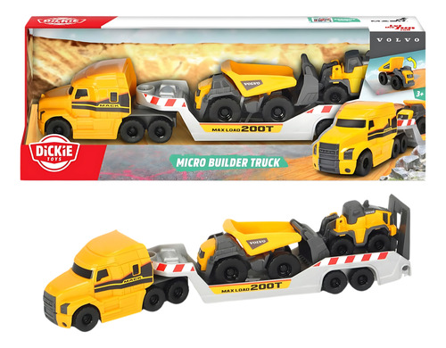 Camión De Construcción Mack Y Carga Volvo Dickie Toys Pack