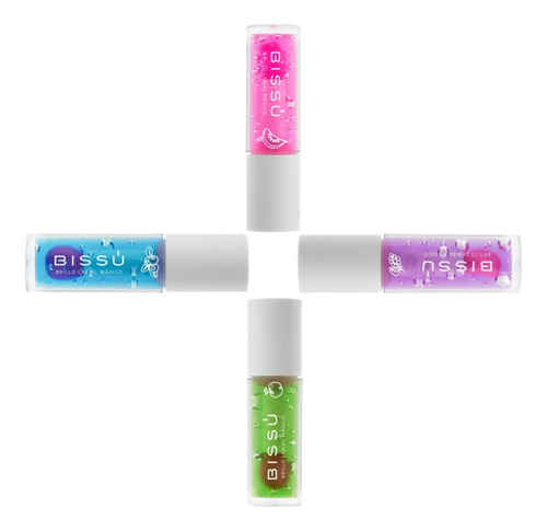 Brillo Labial Mágico Bissú Línea Labios - Set 4 Tonos
