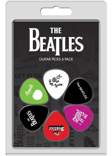 6 Plumillas The Beatles Lp-tb4 Color