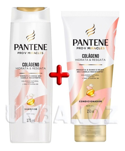 Kit Shampoo E Condicionador Pantene Pro-v Miracles Colágeno