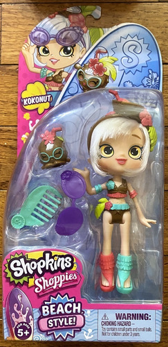 Muñeca Shopkins Shoppies Kokonut (Usado)