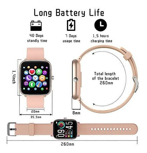 Imagen 5 de 10 de Reloj Inteligente Varios Colores Tgouy