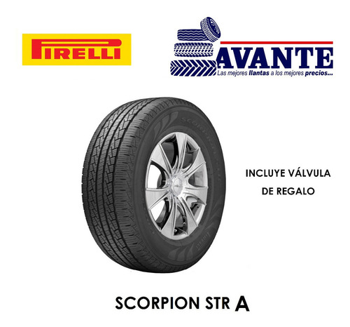 Llanta 255/70r18 Pirelli Scorpion Str A 112h Blk Índice de velocidad H