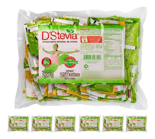 Stevia Natural Bolsa 250 Sobres - Unidad a $96