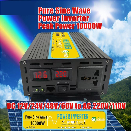 Inversor Solar Onda Sinusoidal 10000w 12/24/48/60v 220v/110v