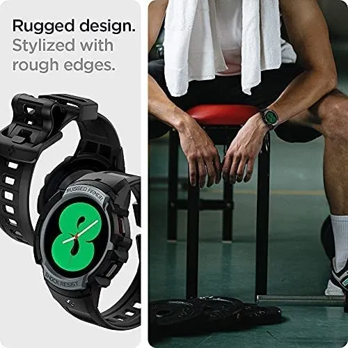 Funda Spigen Rugged Armor Pro Galaxy Watch 4 40mm Charcoal