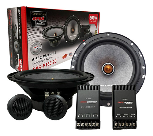 Set De Medios Rock Series Rks-p165.2c 600 Watts 6.5 Pulgadas