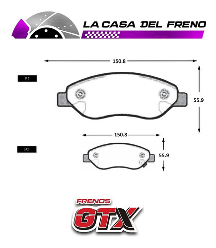 Pastilla De Freno Delantera Opel Corsa Opc 1.4 2013-2019