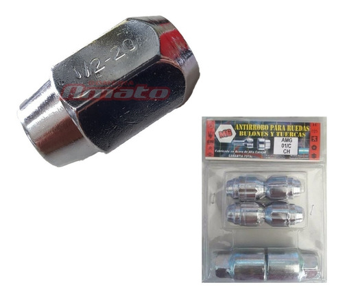 Kit 1 Antirrobo Mg 16 Tuercas Ford Falcon F100 1/2 H21 Amato