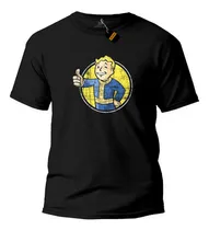 Comprar Remera Fallout Logo Hermandad Del Acero Tec Game Play Xbox 