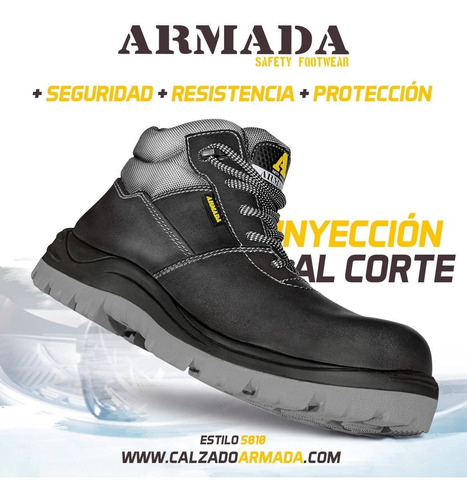 Armada Botas Industriales Seguridad Trabajo Casquillo 5010